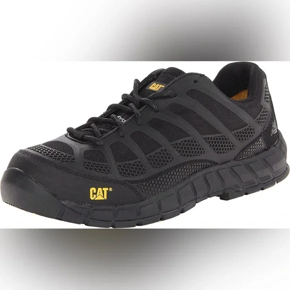 Caterpillar Mens STREAMLINE CT Comp Toe Work Industrial Safety Shoes Black SZ 13 - Picture 1 of 9